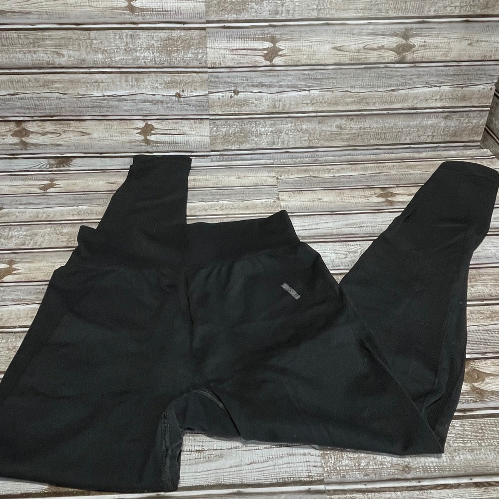Gymshark Black Seamless High Waisted Workout Leggings Athletic Apparel No Tag